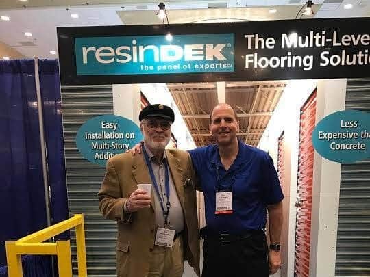 Two men standing and smiling at the New Orleans Self Storage Association’s 2017 Spring Conference & Trade Show